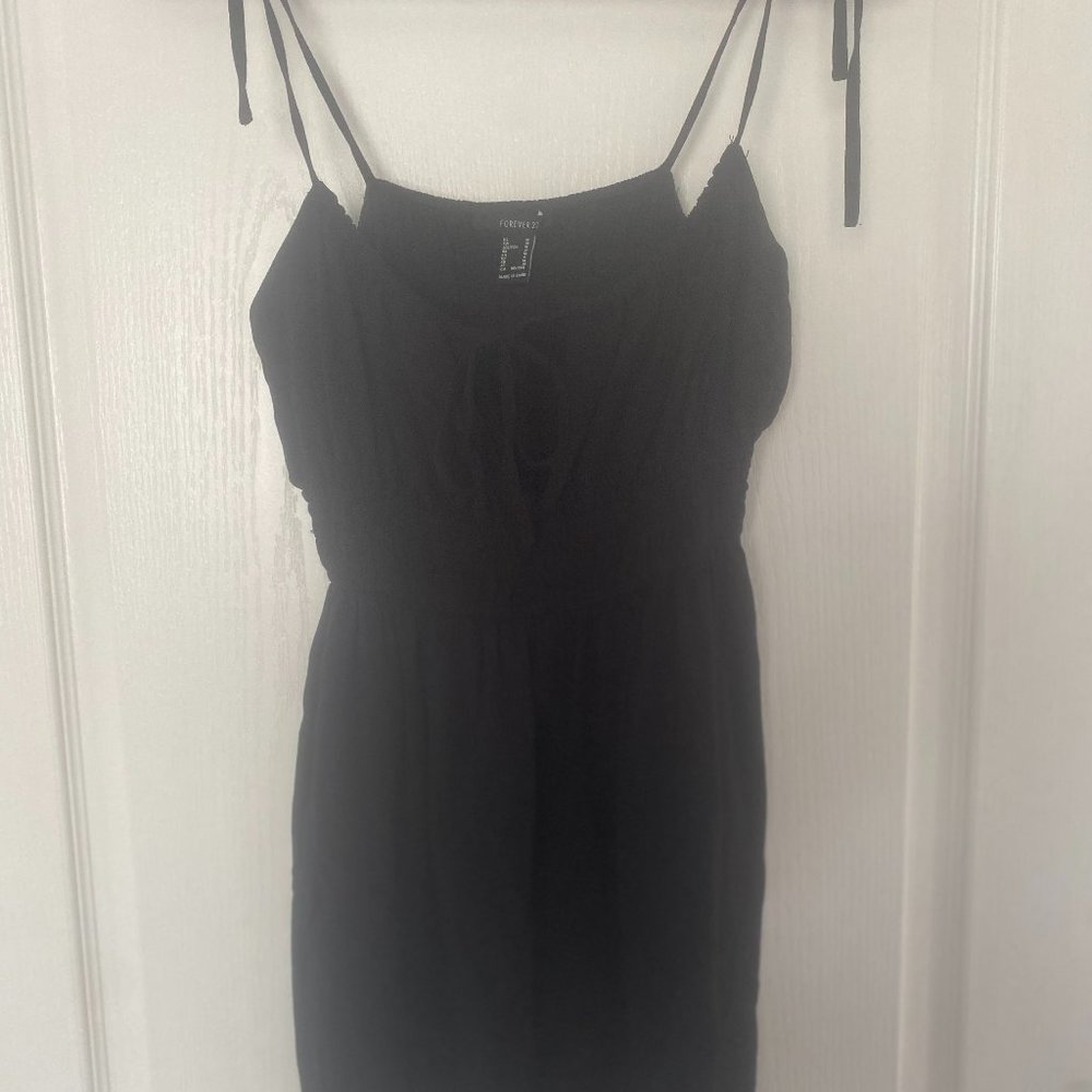 Forever 21 Black Minidress w/Spaghetti Straps Medium